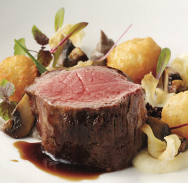 Roasted lamb, artichoke, brown mushroom and chocolate soil