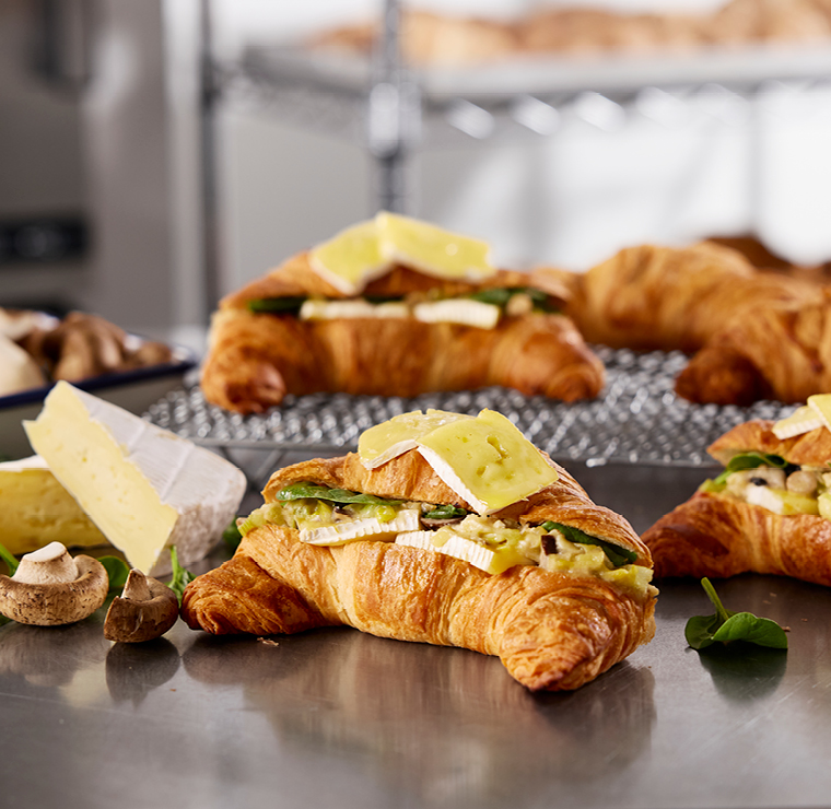 Forest Mushroom, Brie & Spinach Loaded Croissant