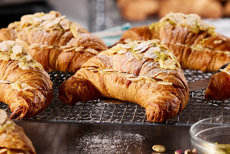 Sweet Almond Pistachio Loaded Croissant