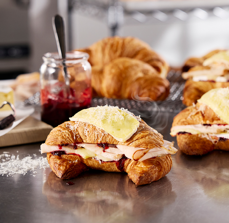 Turkey Brie & Beetroot Relish Loaded Croissant